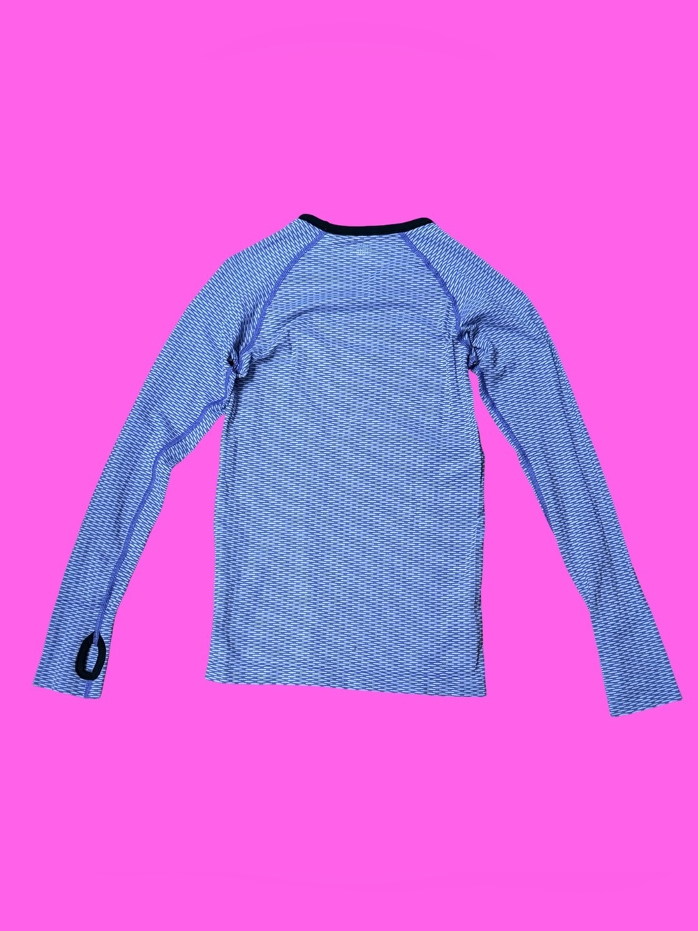 Victoria's Secret VSX Sport Lavender and Black Patterned Athletic Top - Picture 2 of 3